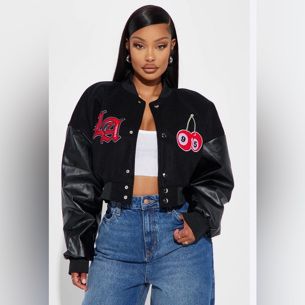 Fashion Nova LA Girl Vibe Jacket Size M - Picture 2 of 6